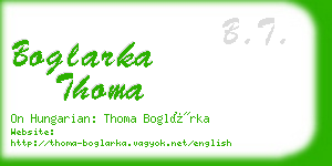 boglarka thoma business card